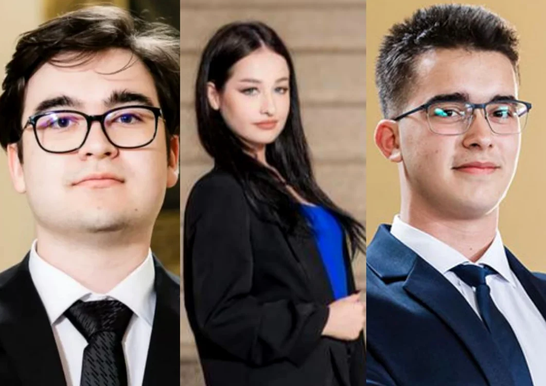 Mihai Bratu, Alexia Ciopănoiu și Ștefan Ișfan vor fi premiați cu câte 10.000 de lei Foto: Adevărul