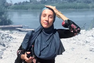 O jurnalista americană, Shelly Kittleson, a fost răpită marți în Irak FOTO: X/@SaadAbedine