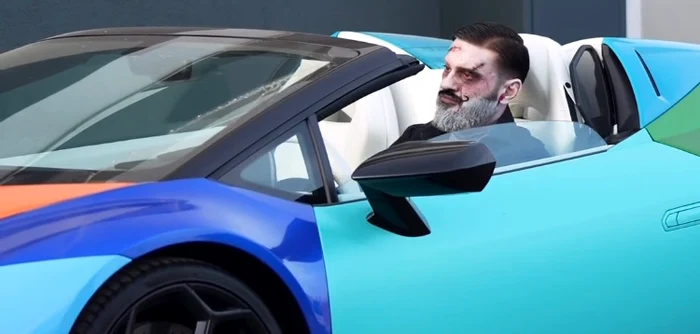 Dorian Popa s-a costumat de Halloween foto: Instagram 