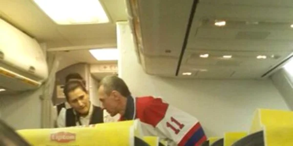 Barbatul care a icnercat sa deturneze un avion spre Soci FOTO AFP 