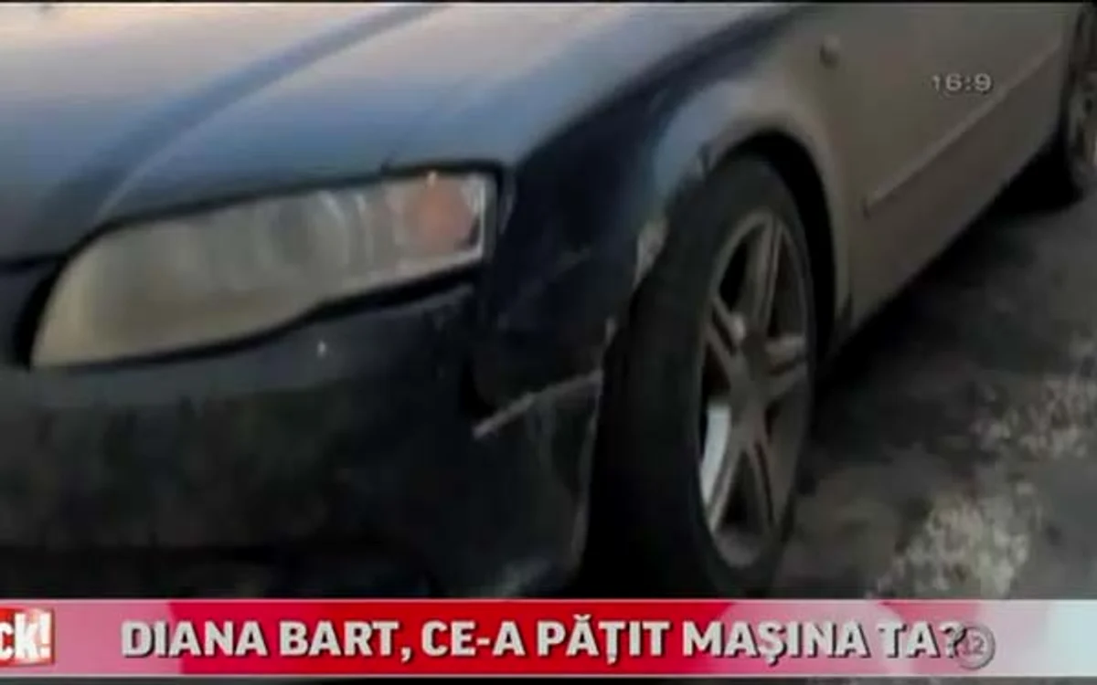 Mașina Dianei Bart a fost lovită de o tânără șoferiță