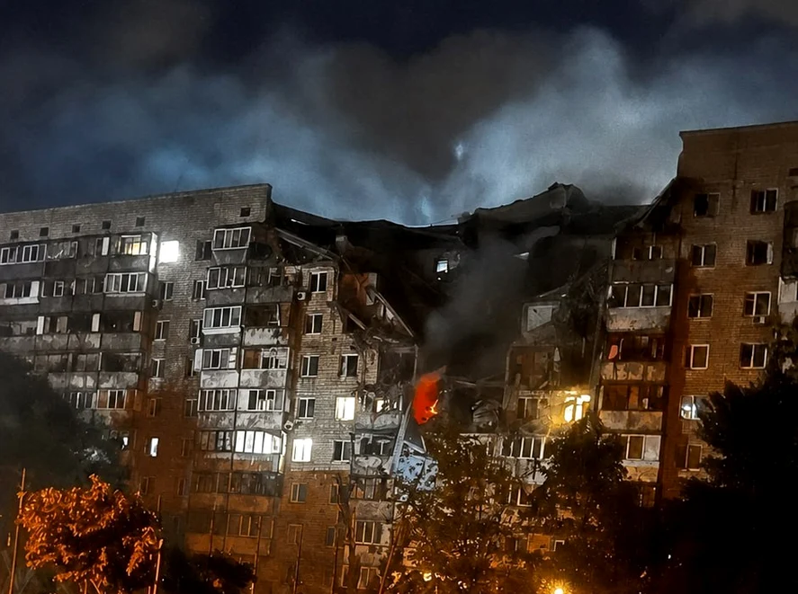 Kievul a fost atacat cu rachete balistice FOTO X / @Gakruks1