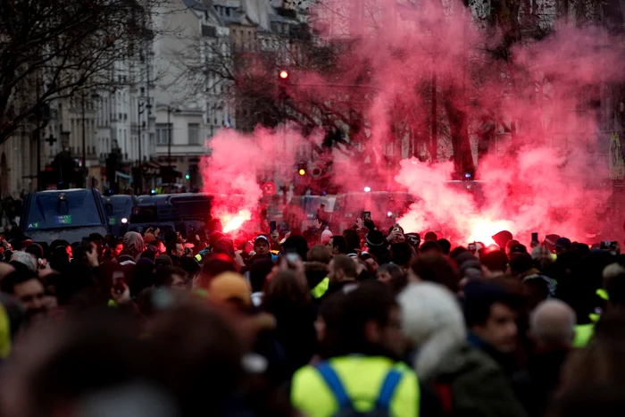Au fost loc ciocniri cu forţele de ordine