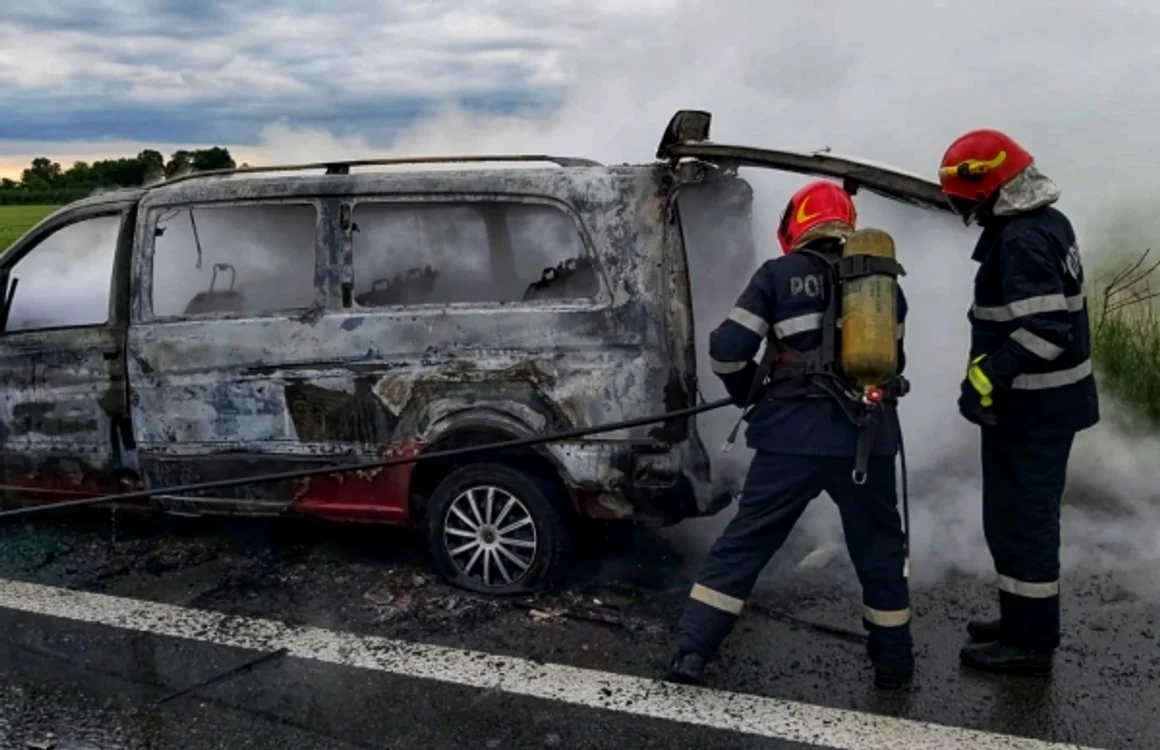 Pompierii au intervenit pentru stingerea incendiului                             FOTO: ISU Giurgiu
