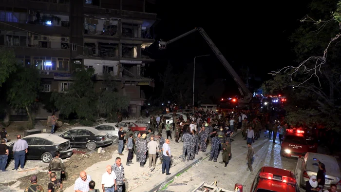 Șapte persoane au fost ucise în bombardamentul israelian la Damasc FOTO EPA-EFE