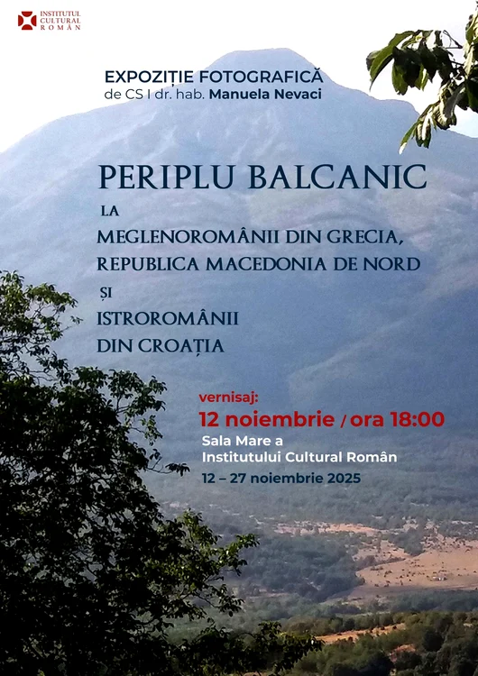 Afis Periplu balcanic (foto: ICR)