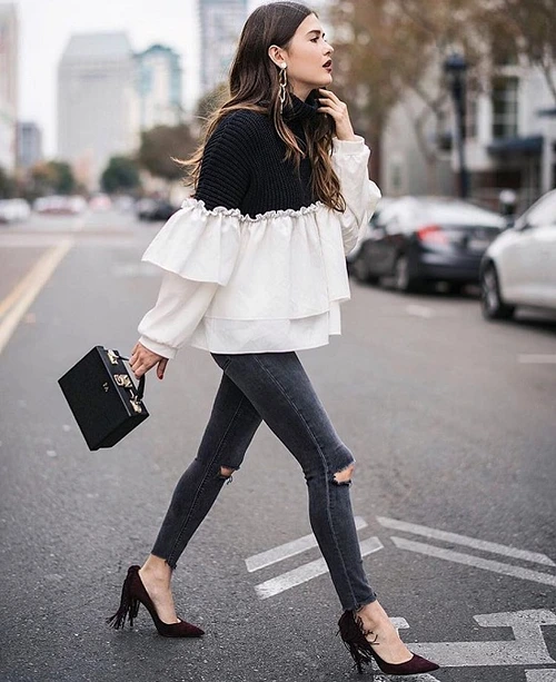 Fustany Fashion Style Ideas How to Dress Up Your Jeans for the Holidays 5 jpg jpeg