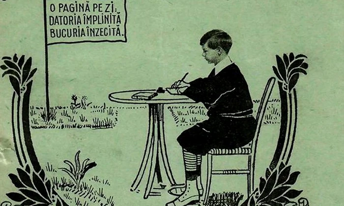 „Scriți copii o pagină pe zi”  Cum arăta un caiet de vacanță al unui elev din anul 1933 jpeg