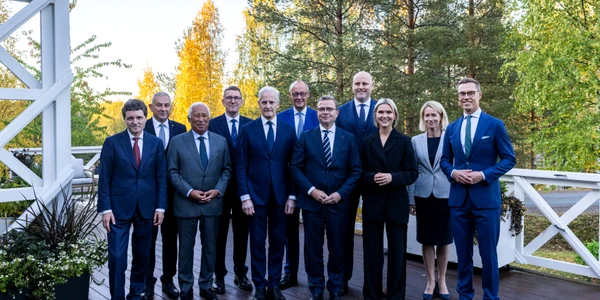 Nicușor Dan, la cina de lucru găzduită de Prim ministrul Republicii Finlanda, Petteri Orpo  2 jpeg