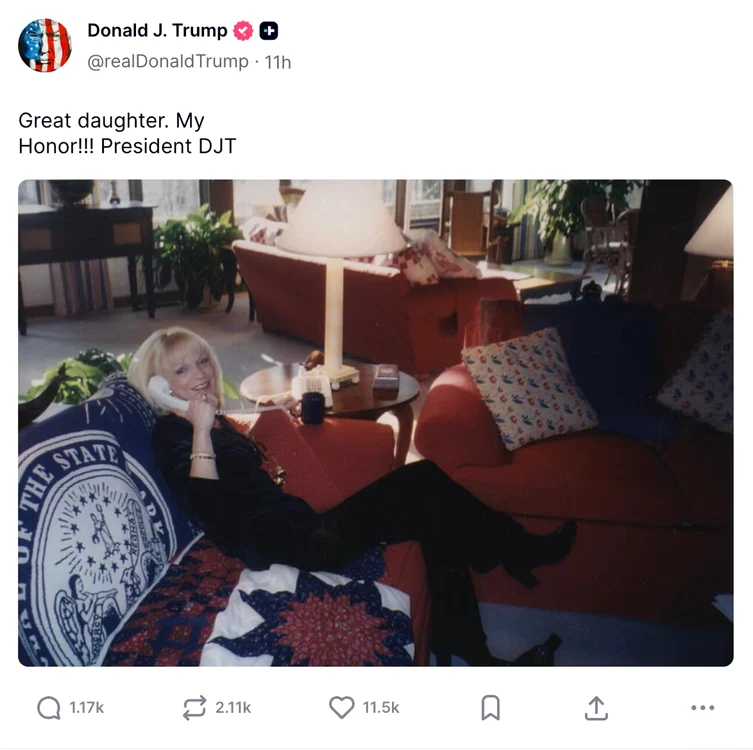 Postarea lui Trump FOTO Captură Truth Social