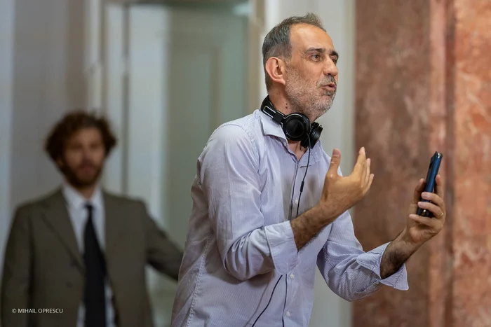 Regizorul Toma Enache la filmări FOTO Mihail Oprescu