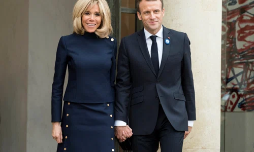 Emmanuel Macron, Brigitte Macron  foto Shutterstock jpg