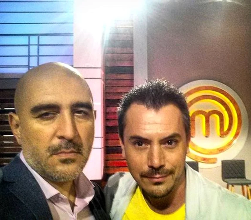 Răzvan Exarhu și Răzvan Fodor, în studioul MasterChef