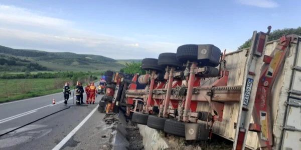 tir rasturnat Ucraina FOTO ISU Vaslui