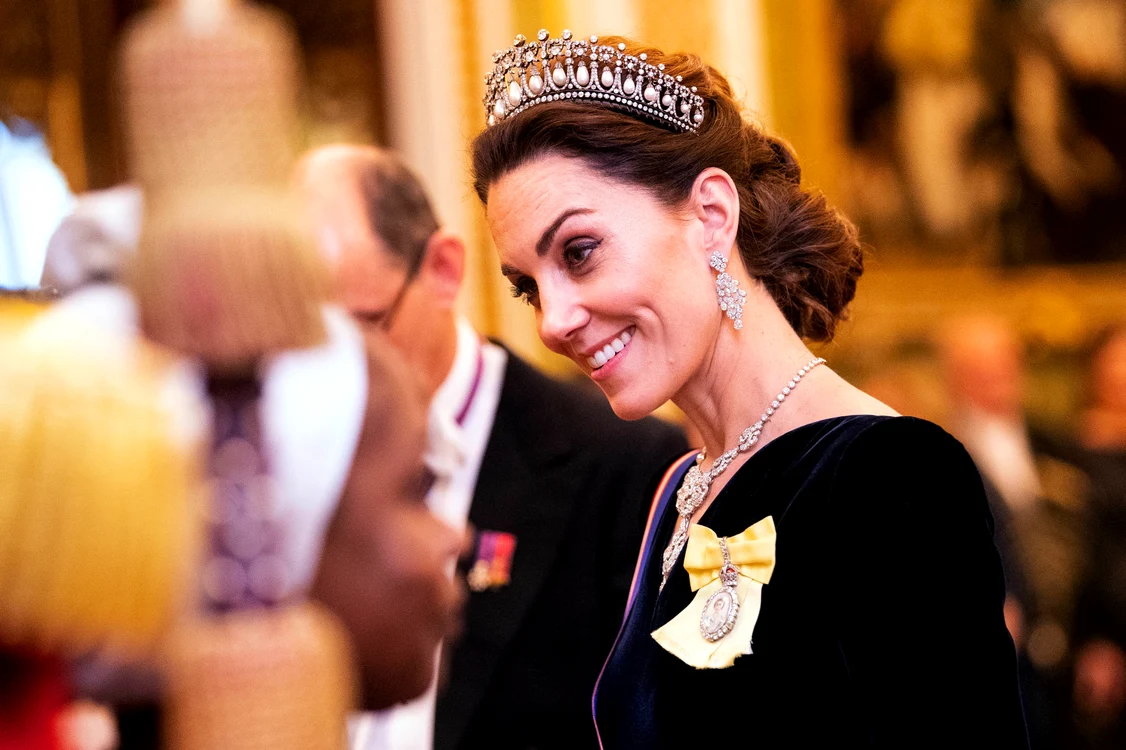 Kate Middleton, cu colierul Nizam of Hyderabad foto: Getty