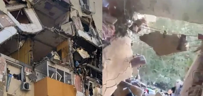 Explozie într-un bloc