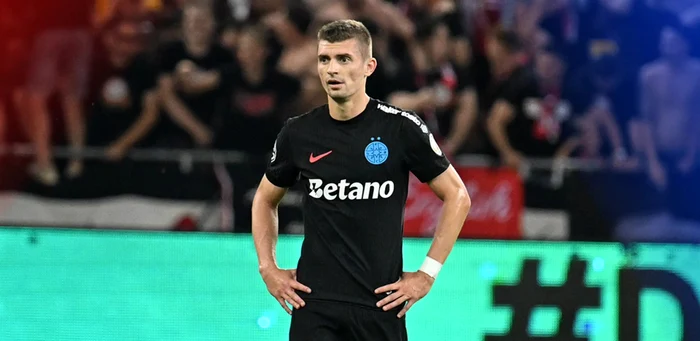 Florin Tănase, singurul care ține steagul sus la echipa campioană. Foto Facebook FCSB