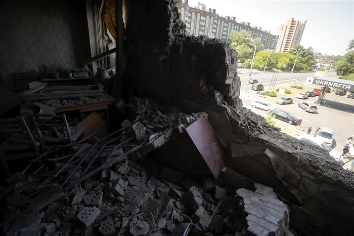 Rusia a lansat cel puțin 40 de drone asupra Kievului în noaptea de 28 mai FOTO EPA-EFE