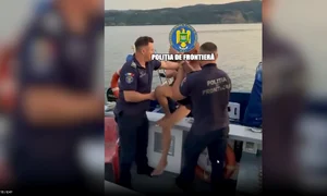 sarb salvat din Dunare Poliţia de Frontieră jpg