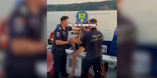 sarb salvat din Dunare Poliţia de Frontieră jpg