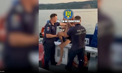 sarb salvat din Dunare Poliţia de Frontieră jpg