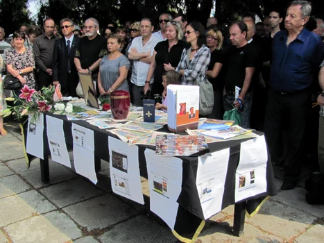Procesiune funerară pentru Oscar Berger