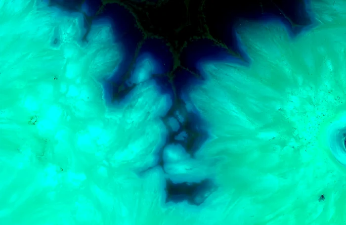 Turcoazul, cea mai apropiată nuanță de Olo – fără laser Foto Scientific American via Getty Images