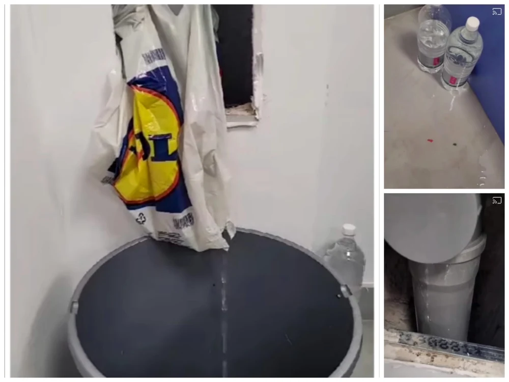 Studenții au scos apa cu mopul și gălețile FOTo: colaj captura video 