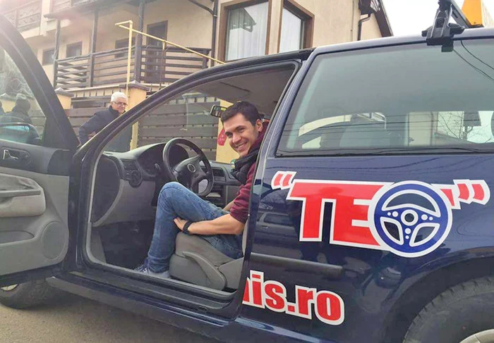 Încrezător,  la volan 