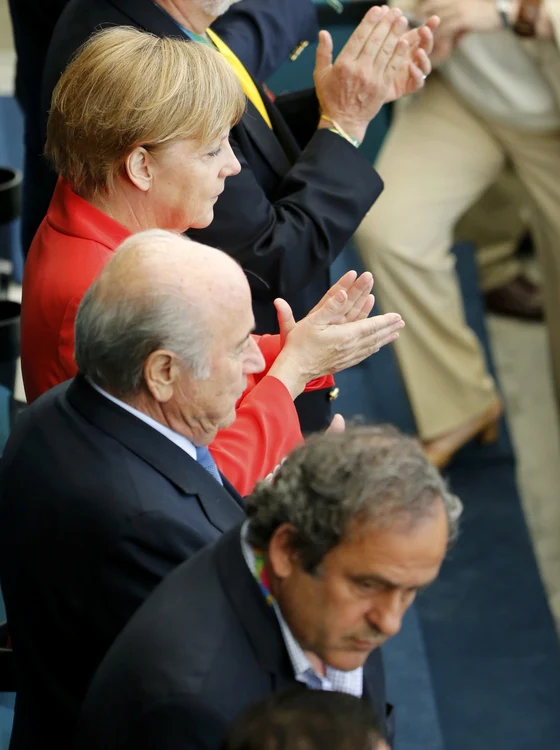 merkel blatter platini foto reuters