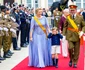 Marele Duce Guillaume, noul Mare Duce de Luxemburg, împreună cu soția sa, Marea Ducesă Stephanie și cei doi fii ai lor, Prințul Charles și Prințul François
