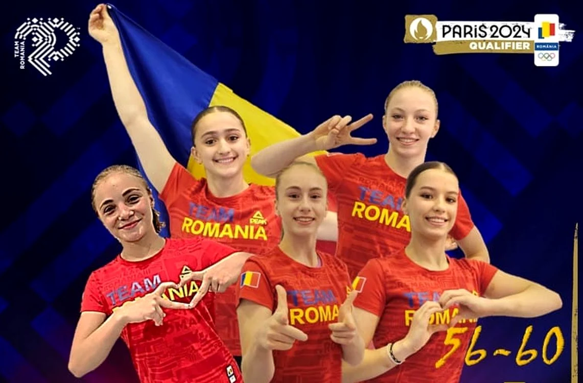 Naționala României de gimnastică a prins finala pe echipe cu al 8-lea punctaj. FOTO: Facebook
