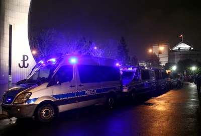 Mașini de poliție Polonia FOTO Profimedia 