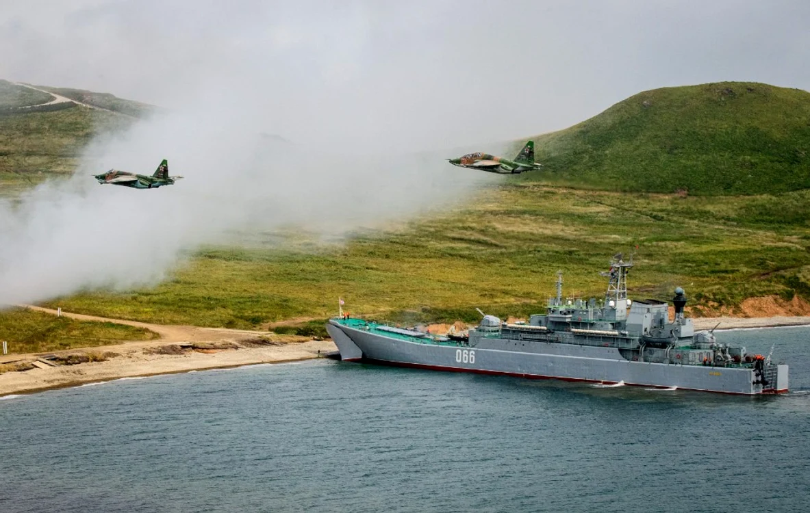 Imagine de la exercițiile militare Vostok din 2018 FOTO AFP