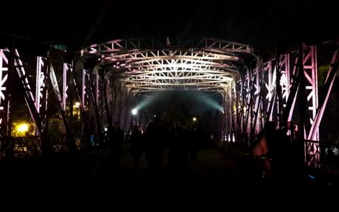 Iluminarea Podului de Foer din Timişoara
