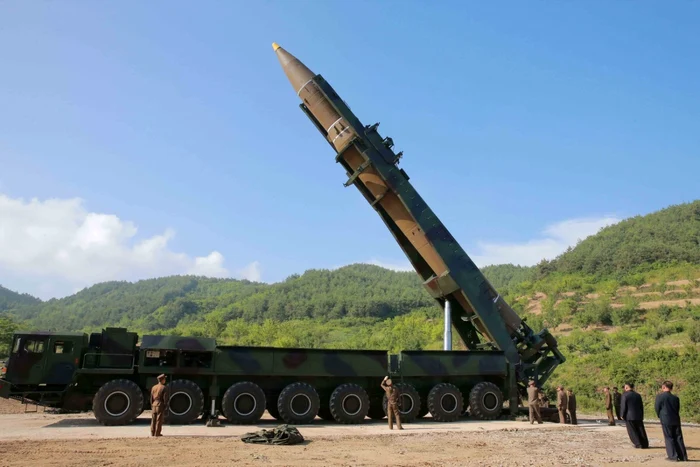 Hwasong-14, rachetă balistică intercontinentală (ICBM) Foto: EPA