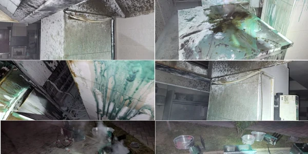 Bucătăria unui resort de lux cu spa din Măciuca - Vâlcea devastată de un incendiu Foto colaj