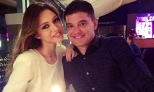 Cristian Boureanu, alături de iubita lui, Laura Dincă jpeg