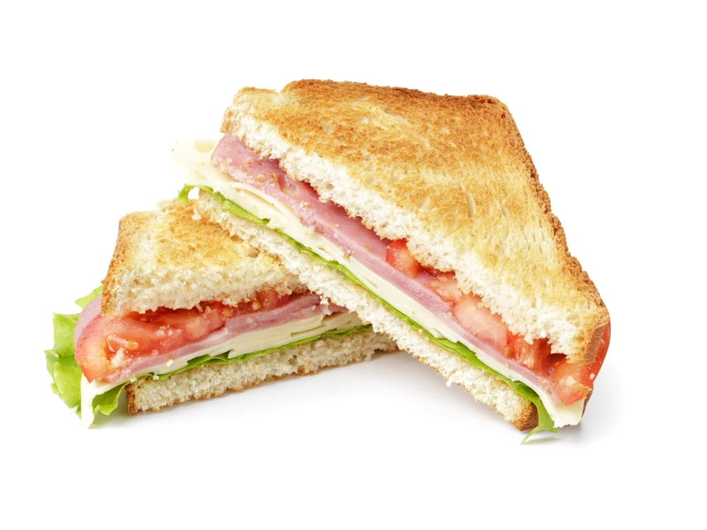toasted sandwich with ham, cheese and vegetables jpeg