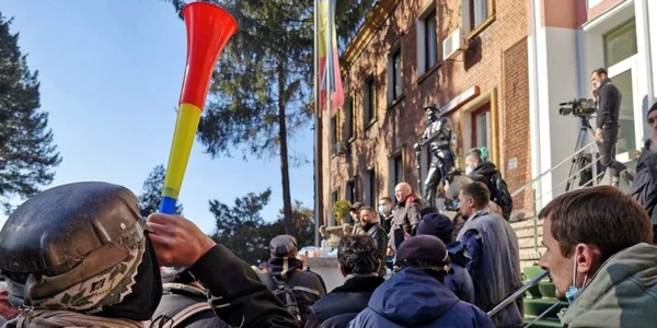 protestul minerilor la petrosani foto daniel guta adevarul