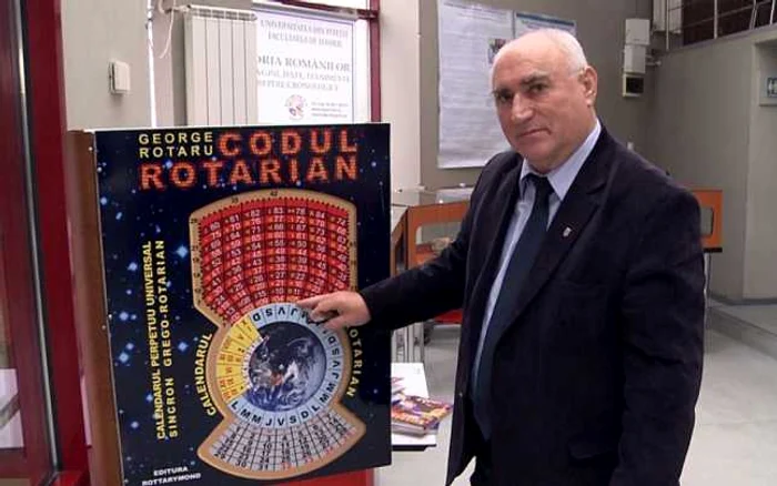 George Rotariu este inventatorul Calendarului Rotarian. FOTO Laurenţiu Ionescu