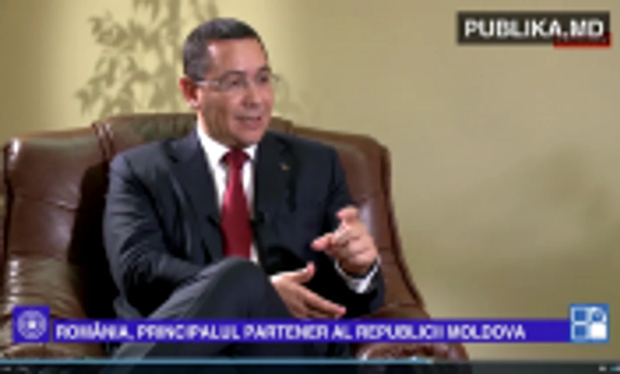 Interviu acordat de premierul Victor Ponta la Chişinău
