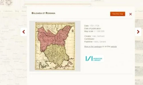 Istoria se mută pe internet: o platformă de tipul Google Maps pentru hărţi vechi jpeg