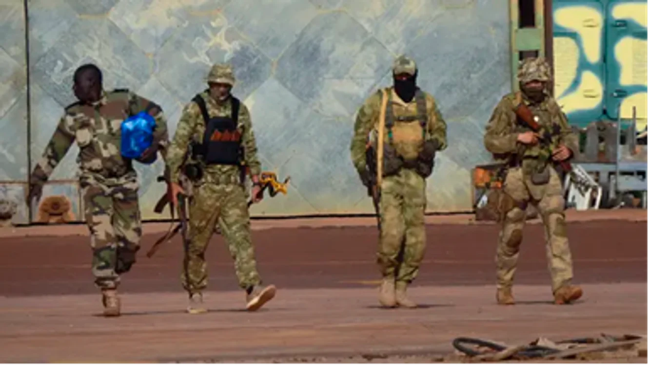 Trei membri Wagner în nordul Mali. Sursa: Council on Foreign Relations/Associated Press