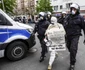 Proteste la Berlin faţă de restricţiile cauzate de coronavirus arestari politie FOTO EPA-EFE /  Omer Messinger