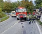 Camion încărcat cu sute de oi răsturnat pe DN67 în Pietrari Vâlcea Foto ISU Vâlcea jpeg