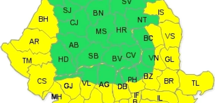 Printre judeţele ai căror locuitori vor resimţi disconfortul termic se numără şi Galaţi