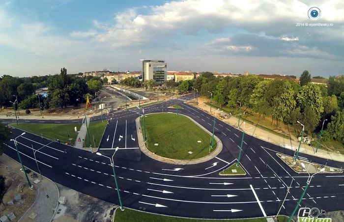 Pasajul Michelangelo de la Timişoara a costat cu 20 de milioane de lei mai puţin decât era estimat FOTO eyeinthesky