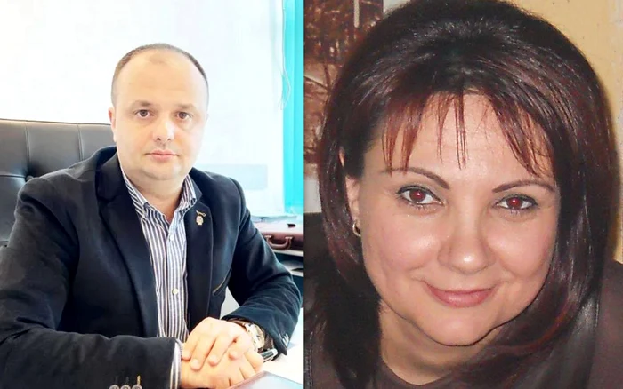 Laurențiu Josan, șeful DSVSA Huendoara și Aurora Bogariu. Sursa: Facebook. Aurora Bogariu