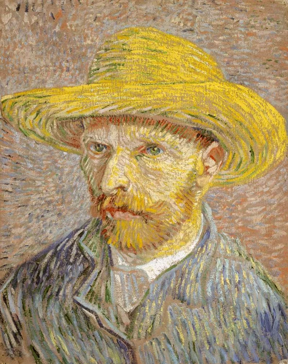 Van Gogh Self Portrait with Straw Hat 1887 Metropolitan jpg jpeg